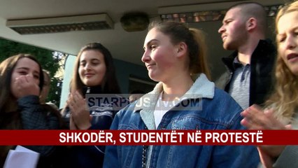 SHKODËR, STUDENTËT NË PROTESTË