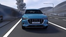 Electric all-wheel drive of the Audi e-tron animation