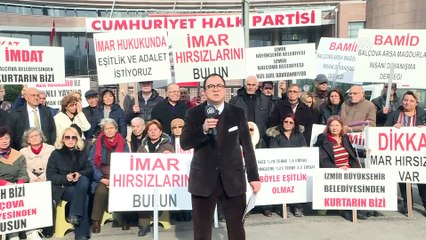 'Balçova arsa mağdurları'ndan CHP önünde eylem - ANKARA