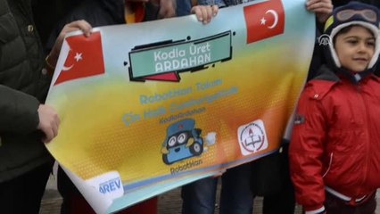 Robotik Yarışması Şampiyonu Ardahanlı Öğrenciler Çin'e Uğurlandı