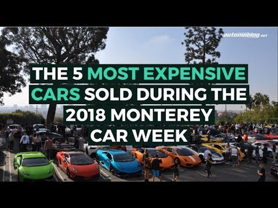 The 5 Most Expensive Cars Sold at the 2018 Monterey Car Week