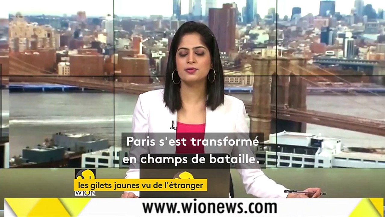 "Gilets jaunes" : les affrontements à Paris vus par les télévisions internationales