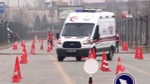 Gerçeği Aratmayan Tatbikat...ambulans Şoförleri Tatbikatta Maharetlerini Sergiledi