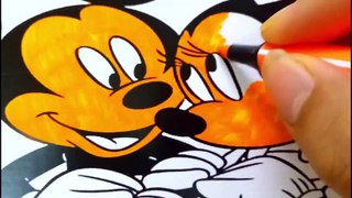 Mickey And Minnie Mouse Coloring Pages For Kids | Disney Coloring Videos | Funny Baby Songs