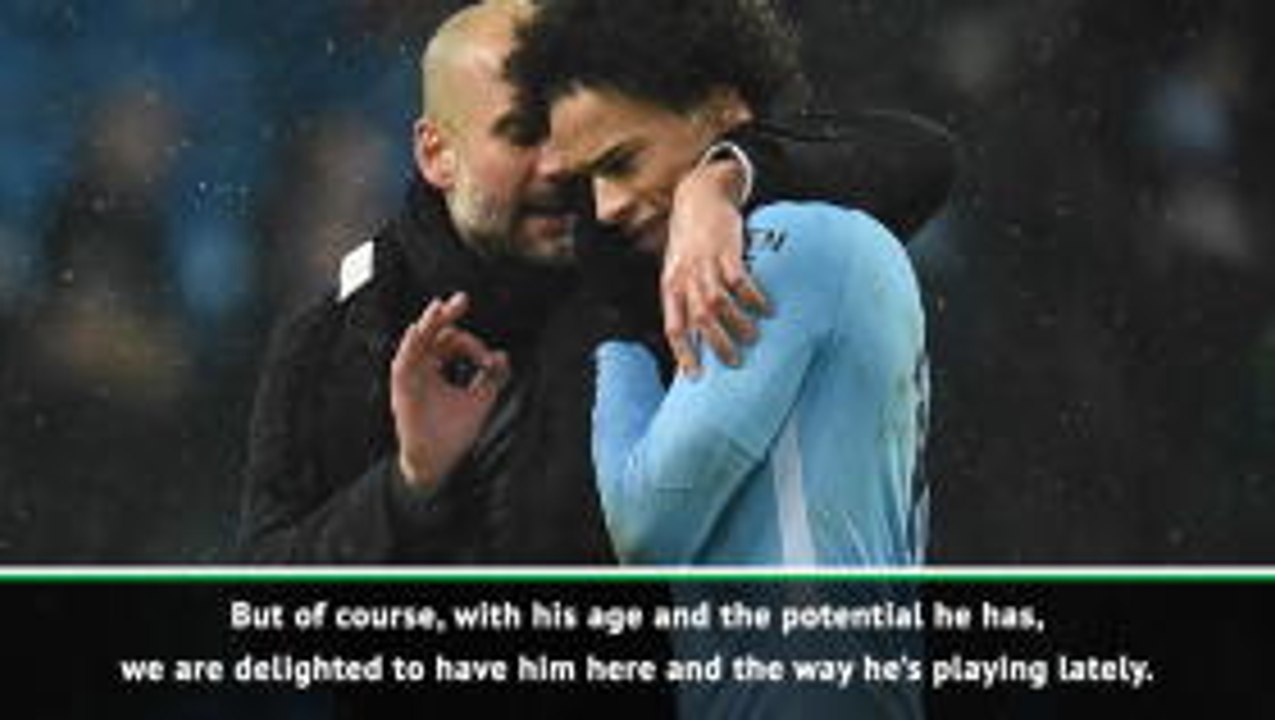 Sane contract talks taking longer than De Bruyne - Guardiola