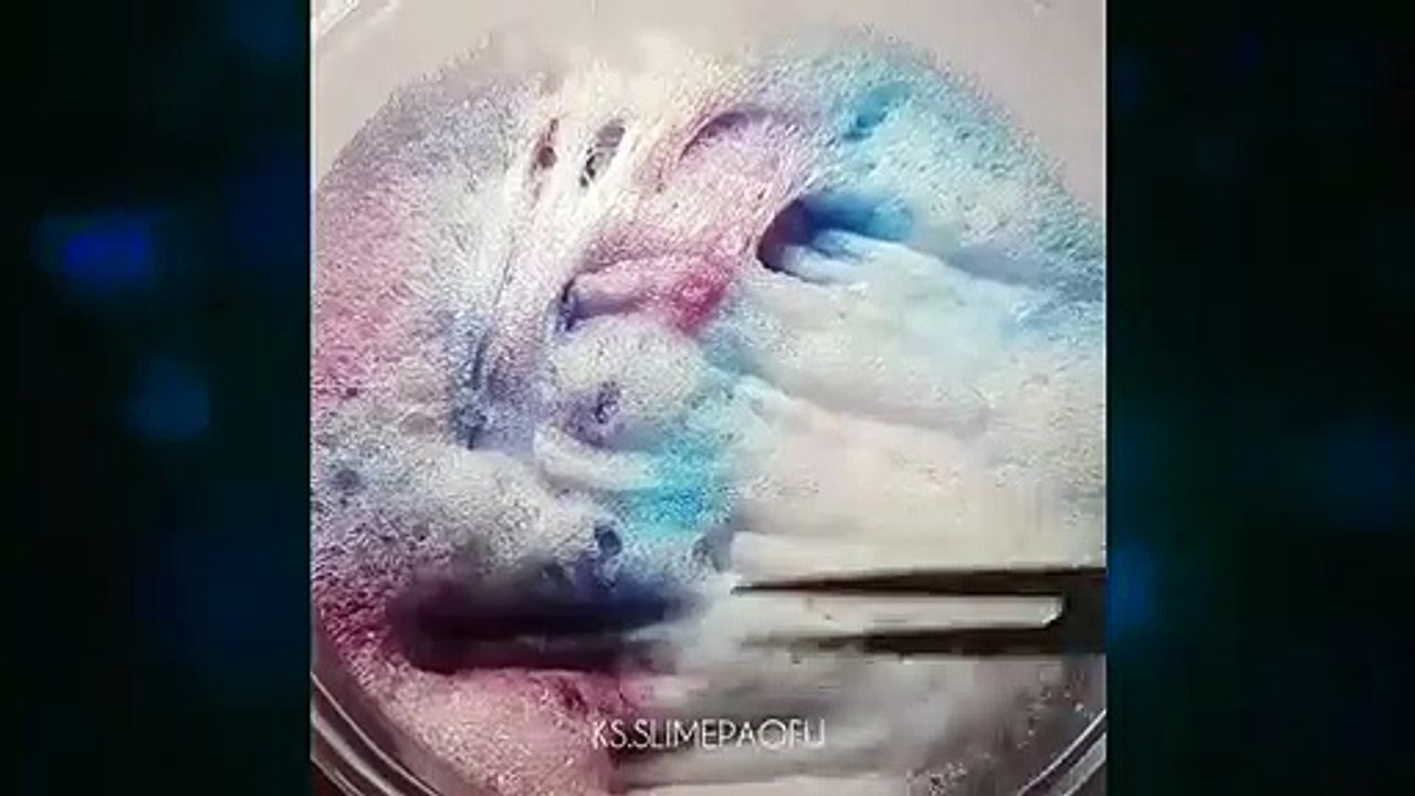 BUBBLY SLIME ASMR | oddly satisfying bubble slime that make you relax