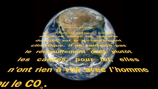 Werner Munter : L’Homme n’est pas responsable du réchauffement climatique !
