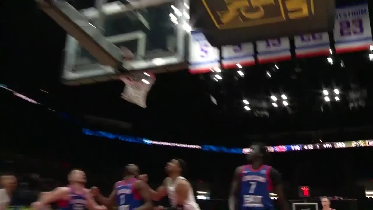 James Young scores and draws the foul