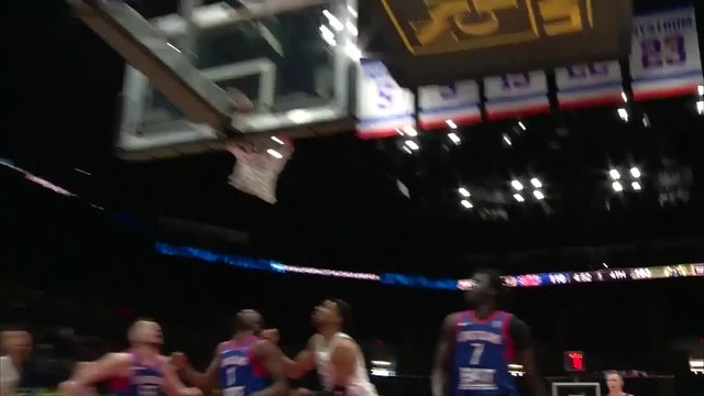 James Young scores and draws the foul