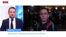 Gilets Jaunes:  Manifestation de soutien aux blessés - 04/12/2018