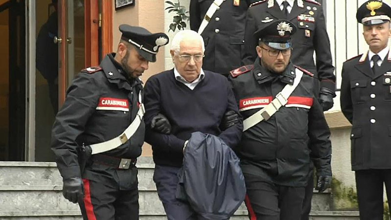 Cosa-nostra-boss mineo  (80) in palermo  festgenommen
