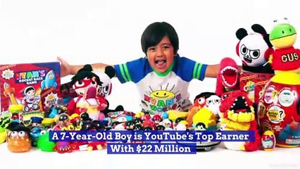 A 7-Year-Old Boy is YouTube's Top Earner With $22 Million