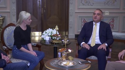 Kültür ve Turizm Bakanı Ersoy, Elizabeth Banks'ı kabul etti - İSTANBUL