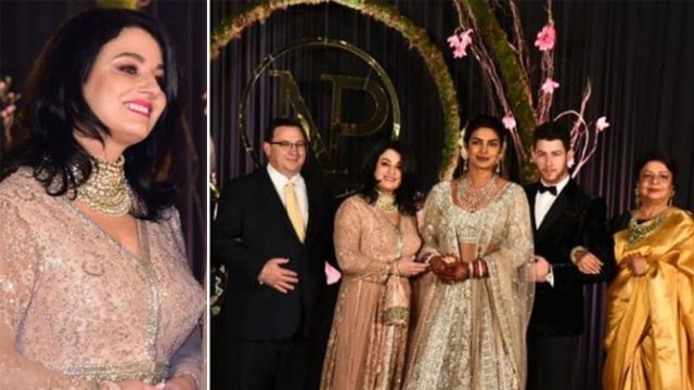Priyanka Chopra & Nick Jonas: Nick's mother Denise Jonas look beautiful in Traditional | FilmiBeat