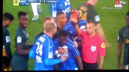 Bakaye Dibassy red card for high foot vs Radamel Falcao!