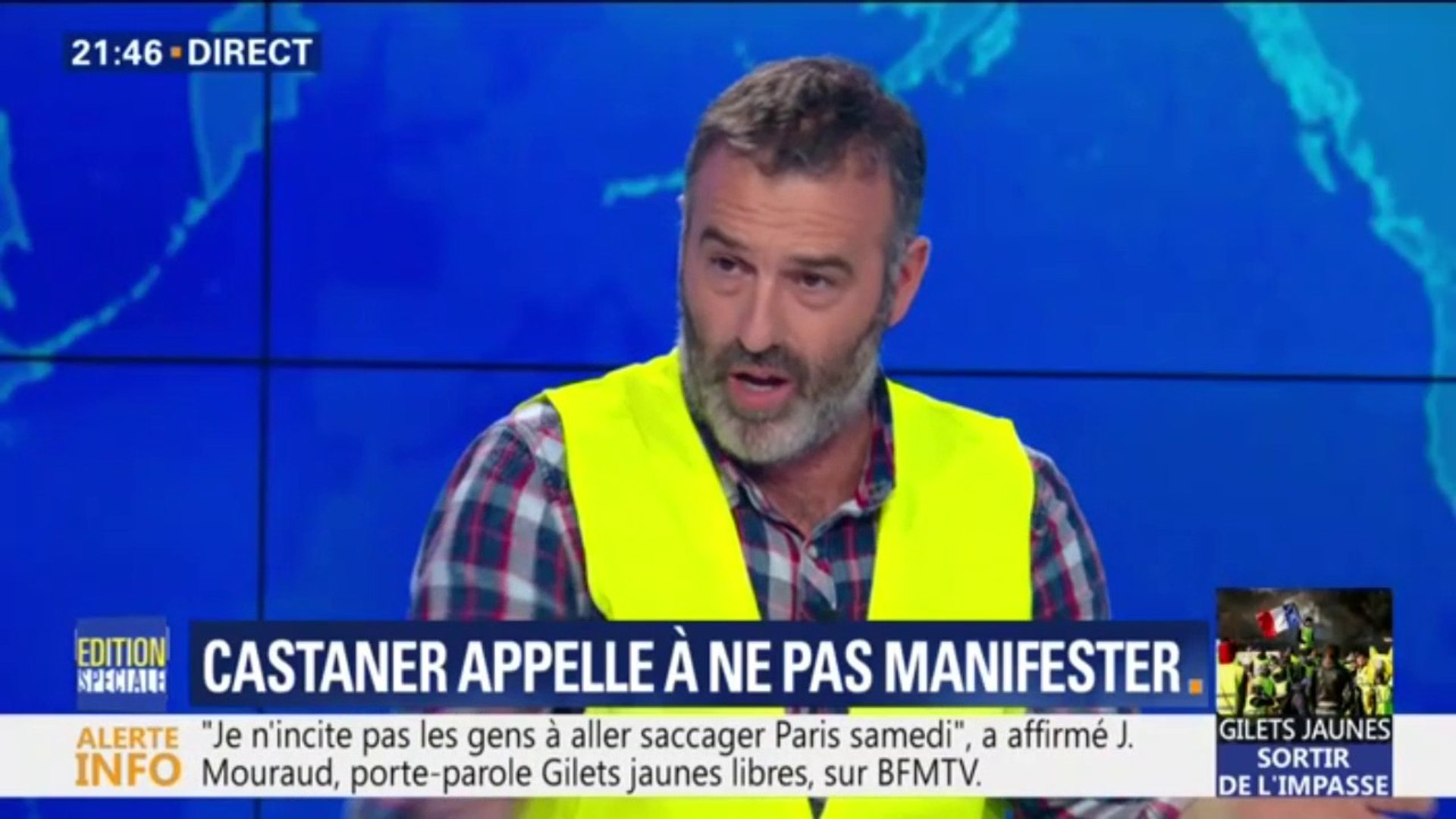 Christophe Chalençon, gilet jaune du Vaucluse, estime qu'il "risque d'y  avoir plusieurs morts" samedi prochain - Vidéo Dailymotion