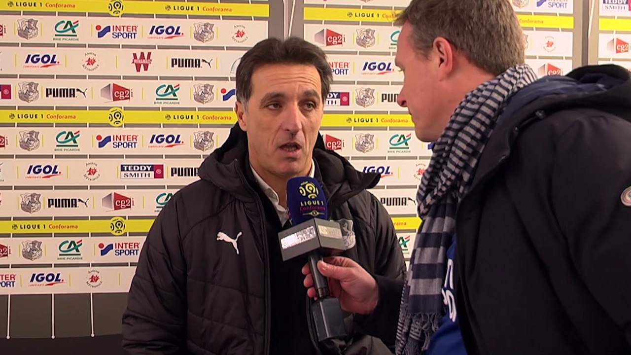 Après le match, Amiens SC - AS Monaco Christophe Pélissier