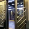 Elle se coince la tête dans les portes du métro... Douloureux