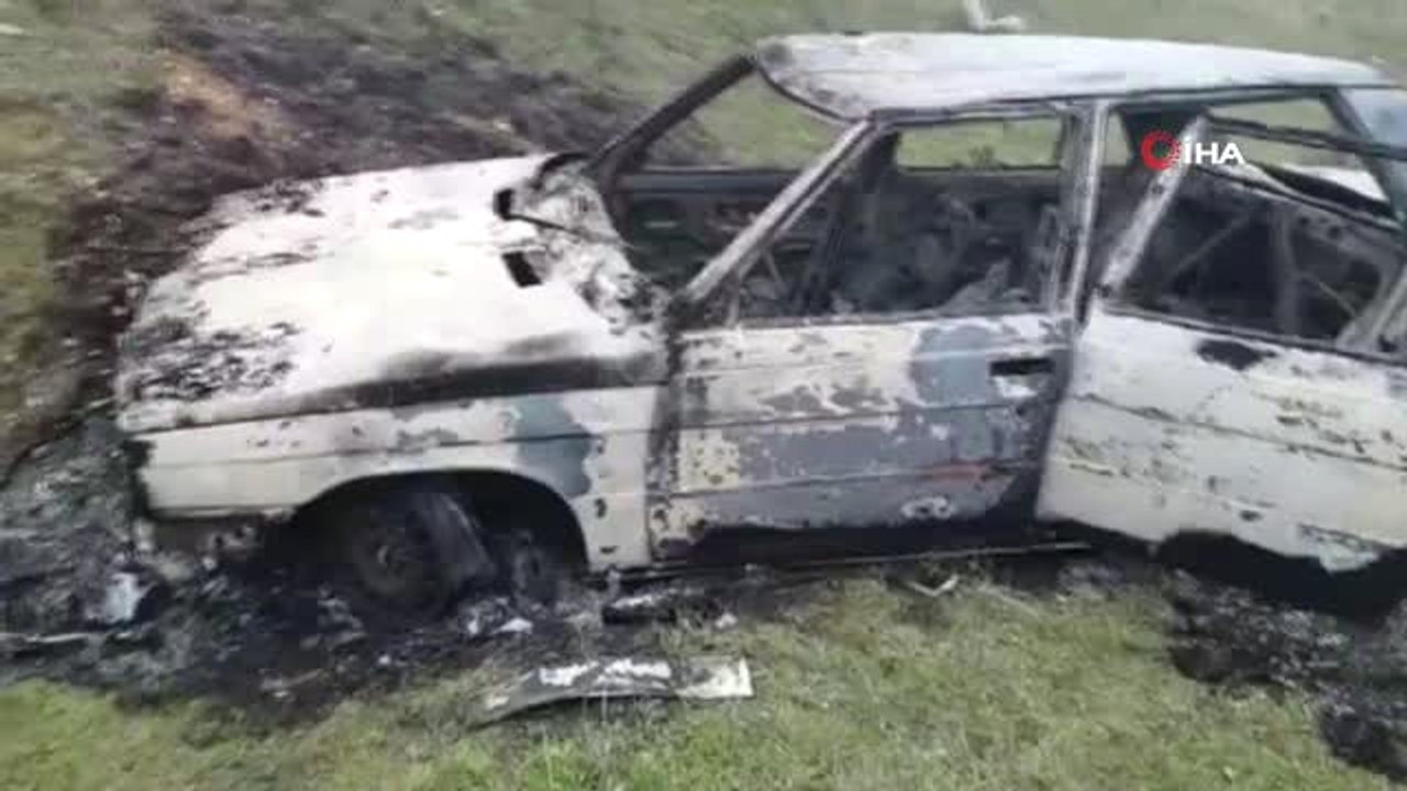 Malkara'da Bir Otomobil Küle Dönmüş Halde Bulundu