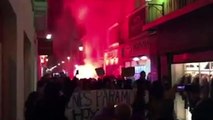 Incidentes y quema de contenedores en una protesta contra VOX en Cádiz, feudo del podemita Kichi