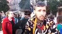 Podemita explica el funcionamiento de la manifestación de Granada contra el fascismo