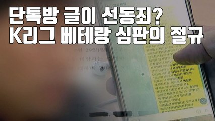 [자막뉴스] 단톡방 글이 선동죄?...K리그 베테랑 심판의 절규 / YTN