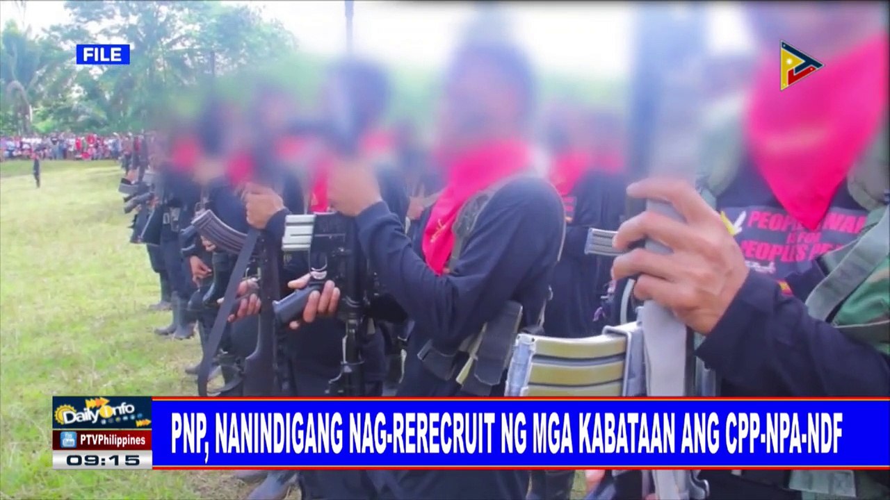PNP, nanindigang nag-rerecruit ng mga kabataan ang CPP-NPA-NDF