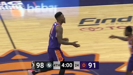 Derek Cooke Jr. rattles the rim on the finish!