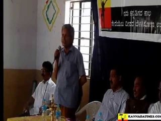 SOCIAL WORKER SRI  G T SHREEDHARA SHARMA TALKS IN THE INAUGURATION OF KANNADA TIMES AV ZONE