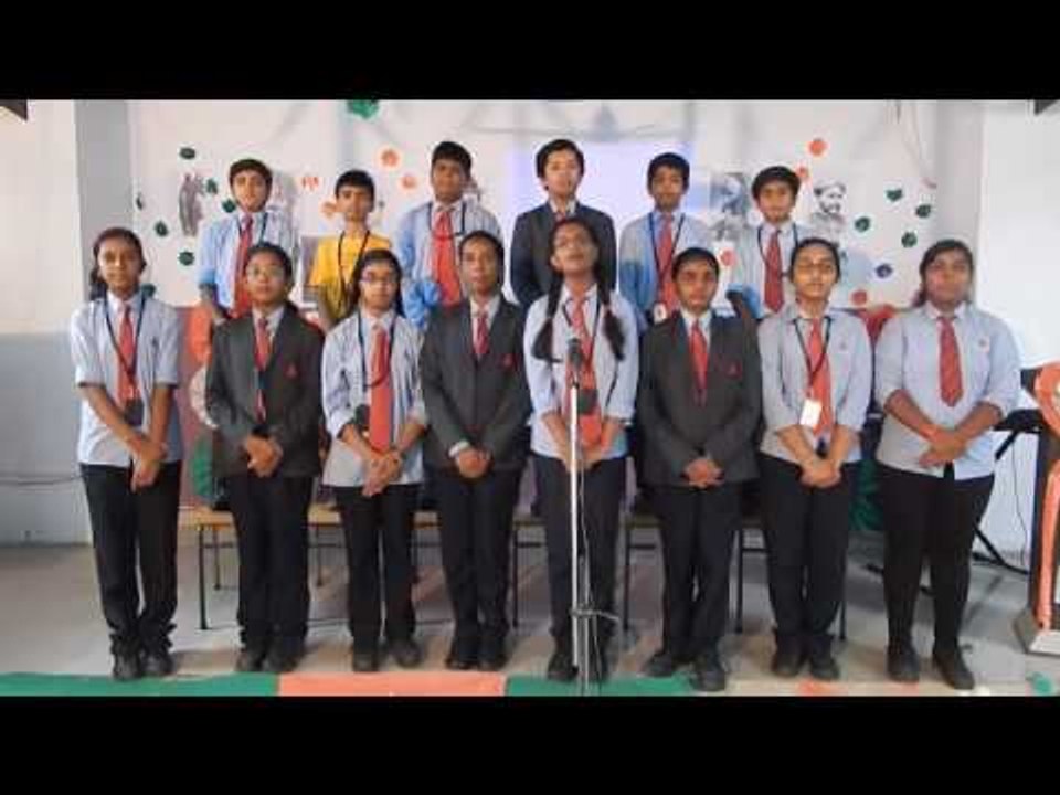 ALPINE PUBLIC SCHOOL Students Singing CHINMAYA RAO’S BHAARATAM VISHWANAAYAKAM Song