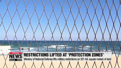 S. Korea's defense ministry lifts military restrictions on 337 mil. square meters of land