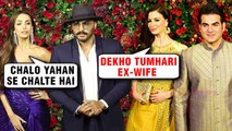 Malaika Arora Arjun Kapoor And Arbaaz Khan Georgia Andriani AWKWARD Moment At DeepVeer Reception