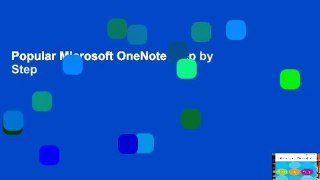 Popular Microsoft OneNote Step by Step
