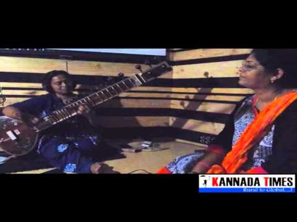 Producer & Writer REKHA RANI enjoying her sister Famous Musician SUMA RANI'S Sitar in her ANUBANDHA