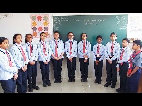 Alpine Public School Kannada Students Practicing Bhagyada Balegara Kannada Folk Song