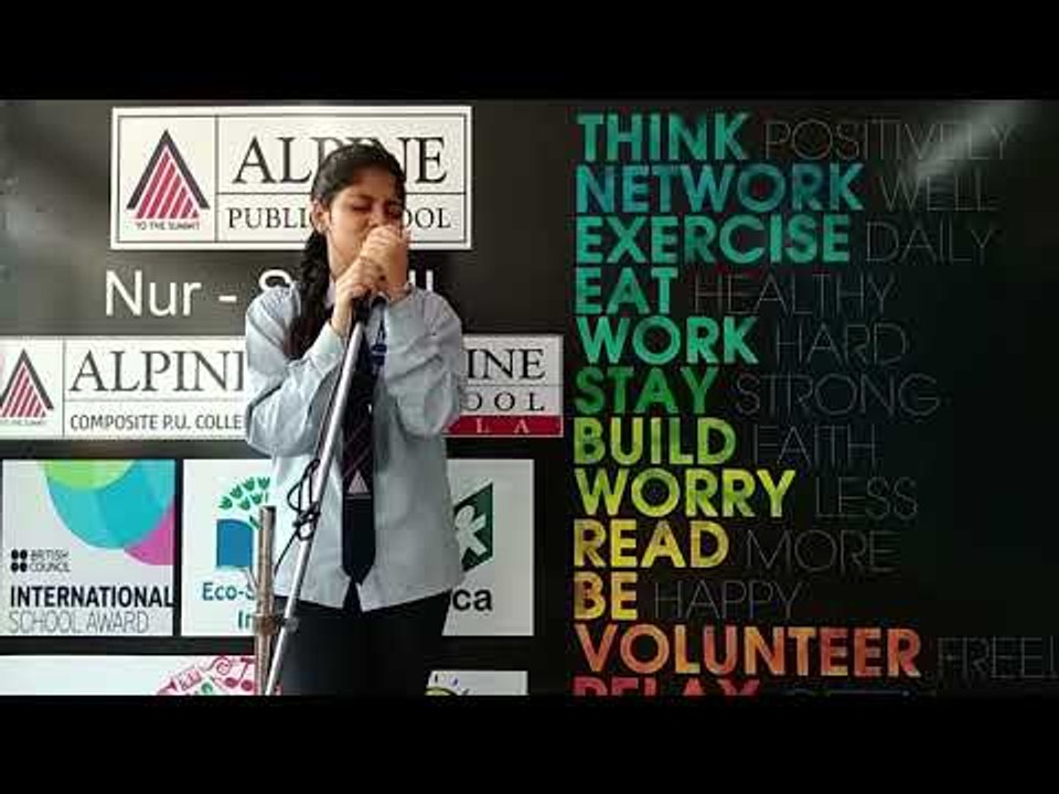 Alpine Public School Student Suhaani Singing a Japanese Song