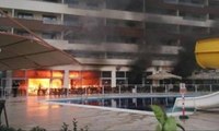 Termal otelde yangın paniği