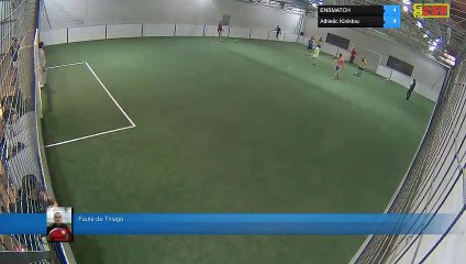 Faute de Thiago - ENSMATCH Vs Athletic Kiniktou - 04/12/18 20:00 - LIGUE 3 - Poitiers Game Parc