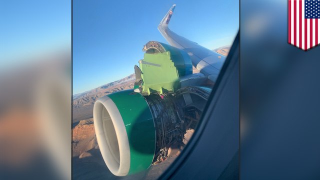 飛行中エンジンカバーが外れる フロンティア航空 - トモニュース