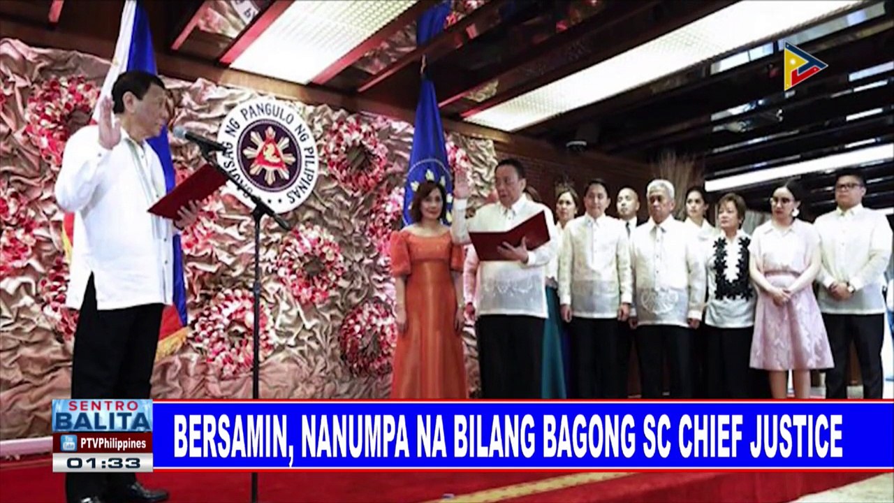 Mga bagong talagang opisyal ng pamahalaan, nanumpa na