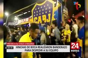 Argentina: hinchas de Boca realizaron banderazo para despedir al equipo