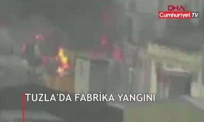 Tuzla'da fabrika yangını