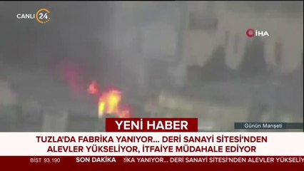 Tuzla'da fabrika yangını