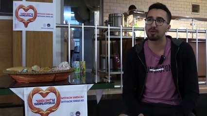 Üniversitelilerden 'askıda simit' projesi - İZMİR