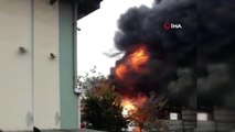Tuzla'daki Fabrika Yangını Kamerada