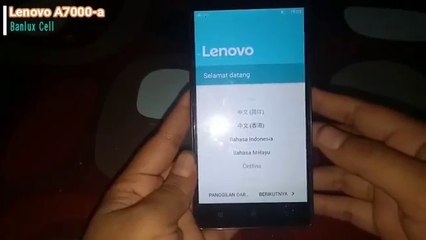Hard Reset Lenovo A7000 a Work 100%