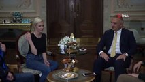 Kültür ve Turizm Bakanı Mehmet Ersoy, Elizabeth Banks'ı kabul etti