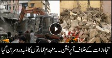 Anti-encroachment drive continues in Karachi