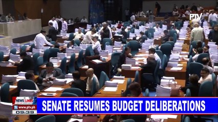 Senate resumes budget deliberations