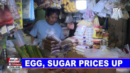 Egg, sugar prices up